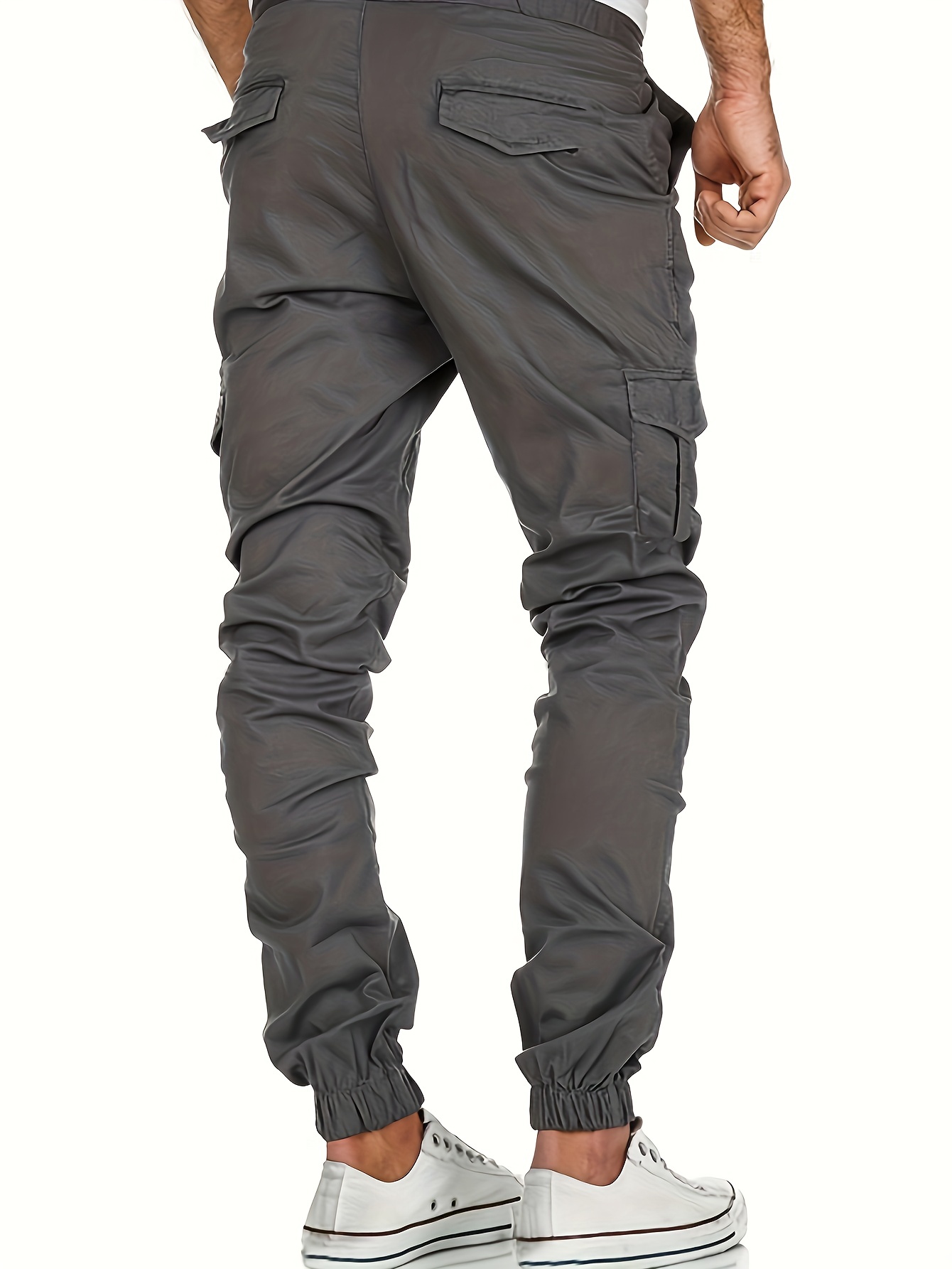 Pantalones tipo cargo para hombre, casuales, pantalones atléticos,  holgados, pantalones de senderismo para uso al aire libre, con bolsillos