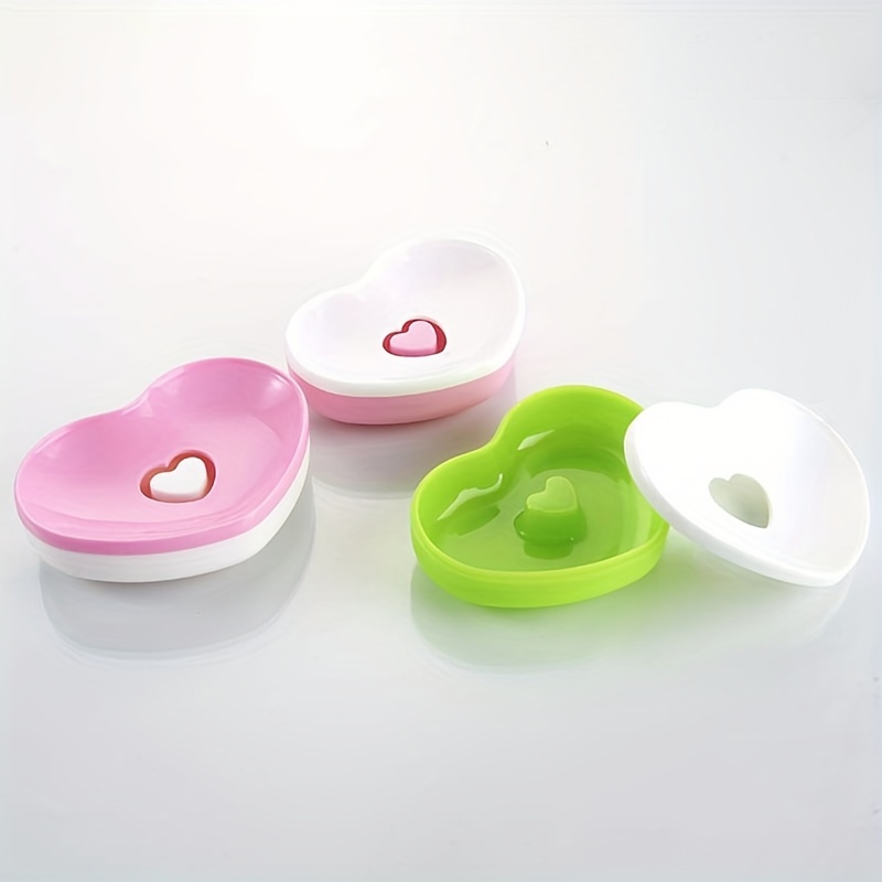 Portable Shower Caddy Tote Heart Shaped Hollow Plastic Storage