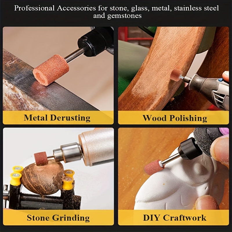 Copper Polishing Kit for non-ferrous metals - Drill-Mounted