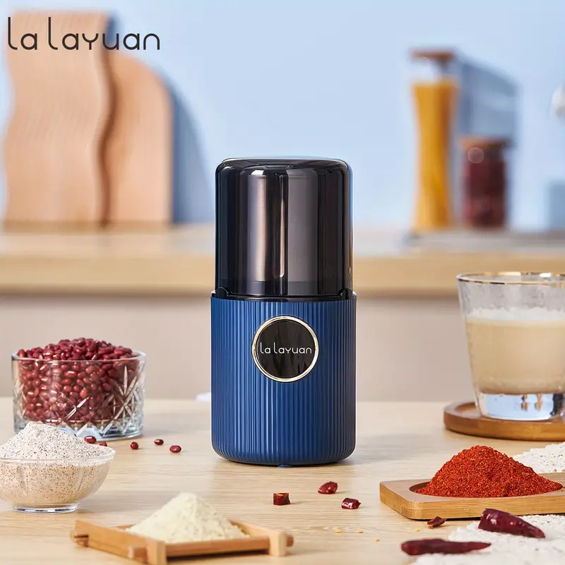 Electric Coffee Bean Grinder & Food Processor - Powerful Spice Grinder For  Spices, Herbs, Nuts - Push-button Control, Removable Stainless Steel Bowl,  Wet & Dry Grinder -, Blue - Temu