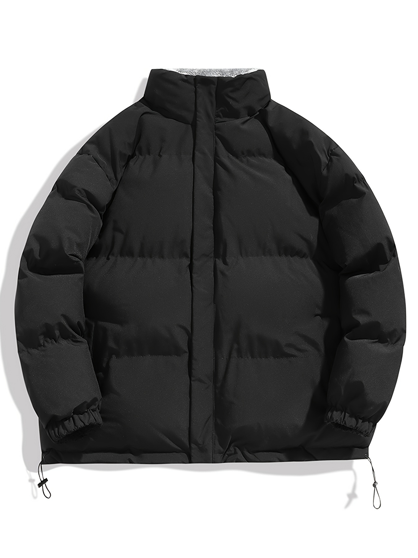 Plus Size Men's Metallic Puffer Jacket Winter Lightweight - Temu