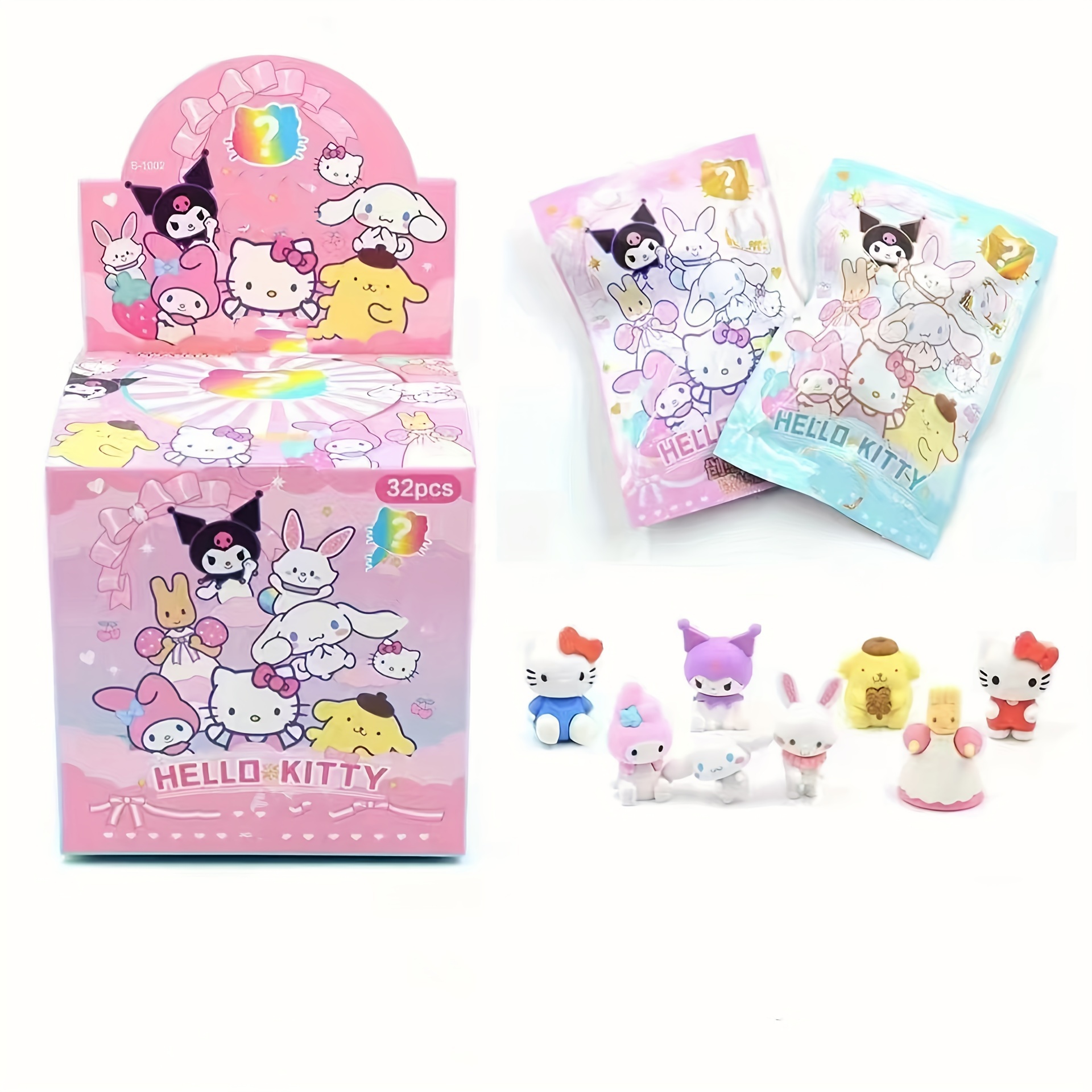New Sanrio Blind Box Kawaii Kuromi Cinnamoroll My Melody Figures Dolls  Blind Bag Toy For Fans Gift