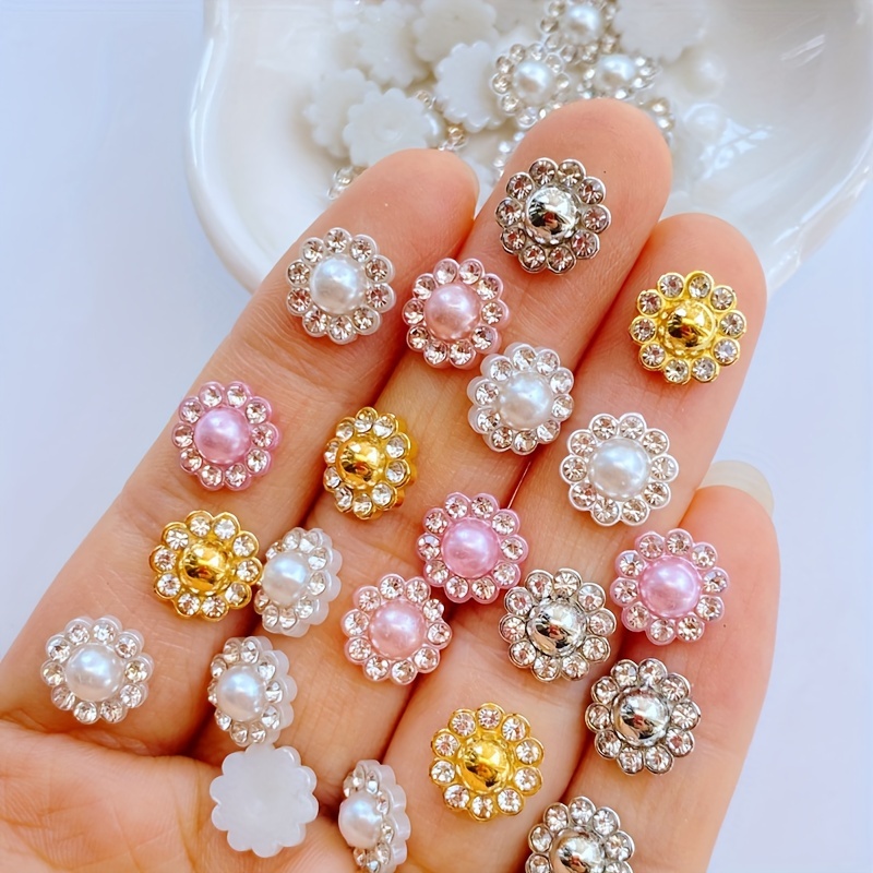 Decoracion para uñas,Diamantes y Perlas para uñas ,Kit DIY para hacer uñas, Moda de Mujer