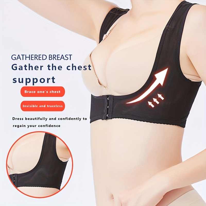 Chest Clothes Posture Corrector Women Bra Support Chest Brace Up