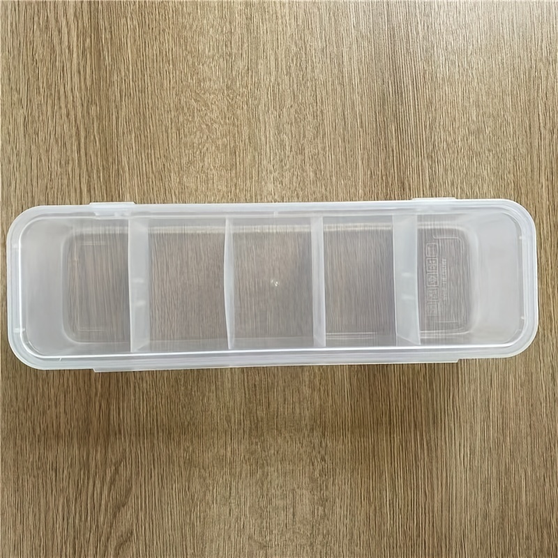1pc Clear Hair Tie Storage Box, Simple PET Clear Desktop Storage Box For  Home