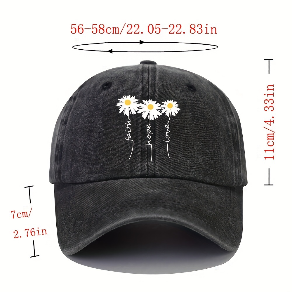 Hats For Women Men Love Embroidered Baseball Cap Snapback Three