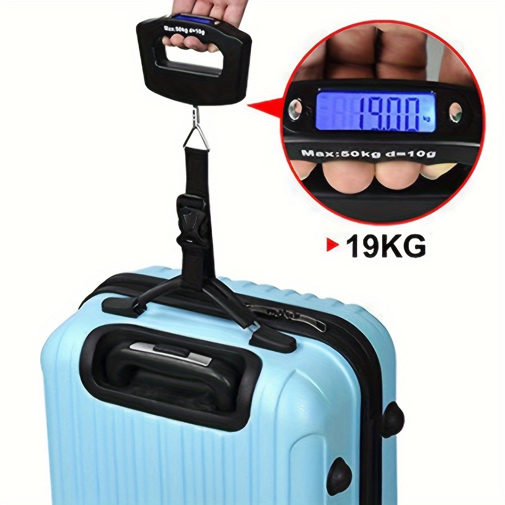 Samadex Luggage Scale, Digital Weight Scales for Travel Accessories  Essentials Suitcases, Portable Handheld Scale with Temperature Sensor,  Rubber Paint, 110 Pounds, Battery Included - Yahoo Shopping