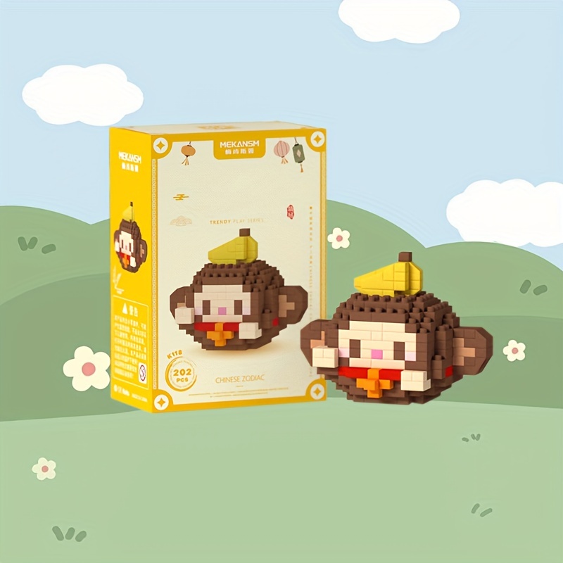 Zodiac Animal Building Blocks Gift Room Decoration