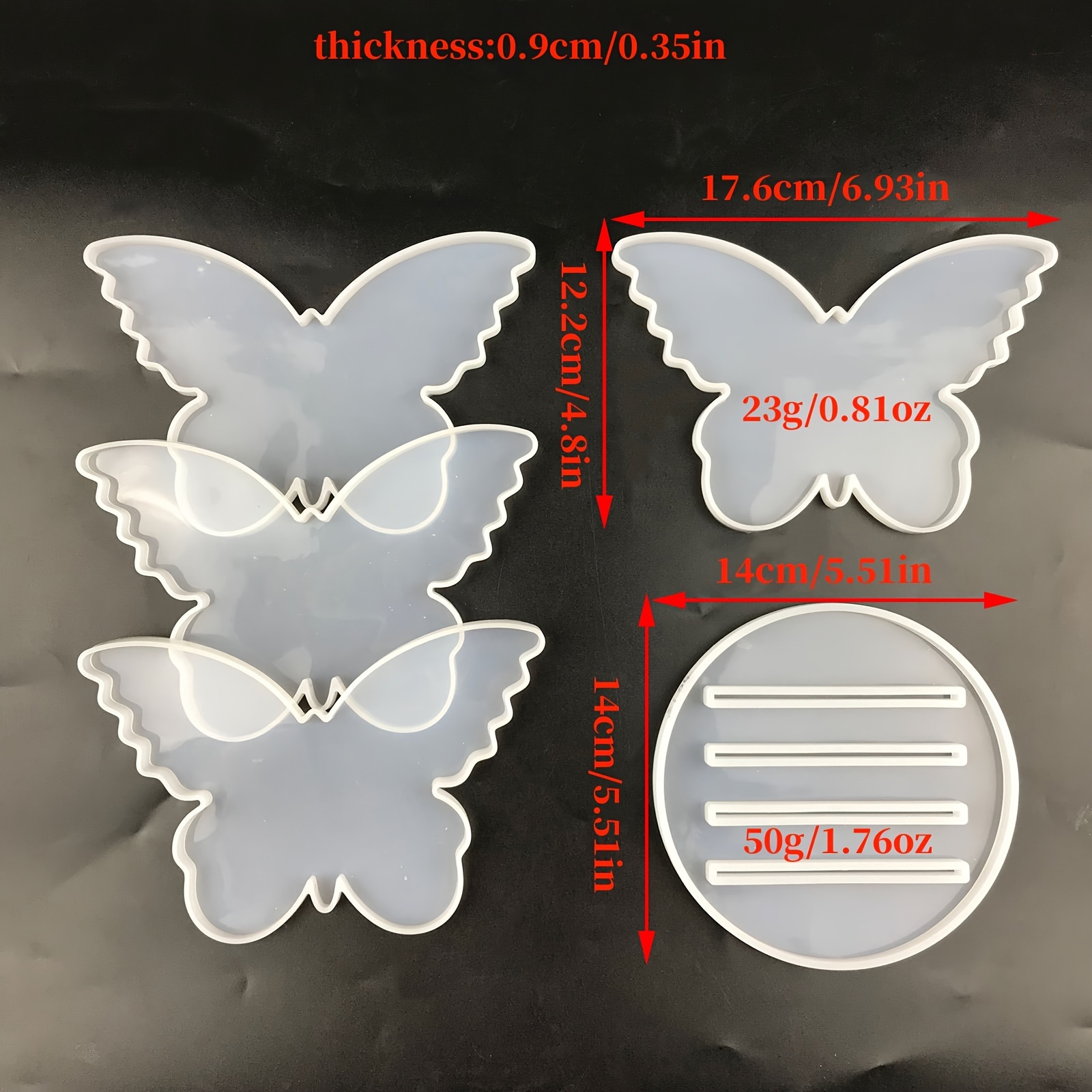 5pcs/pack Coaster Silicone Molds For Resin Casting Shaped Coaster Molds With Coaster Storage Box Mold Resin Coaster Mold For Resin Craft, Cup Mats, Home Decoration