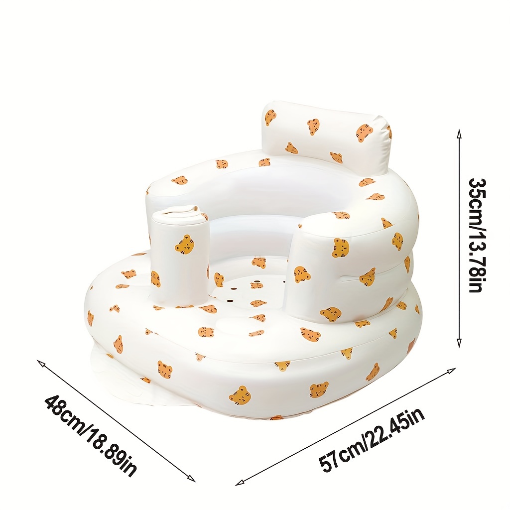 Baby Inflatable Seat with Built-In Air Pump for Babies 3-36 Months