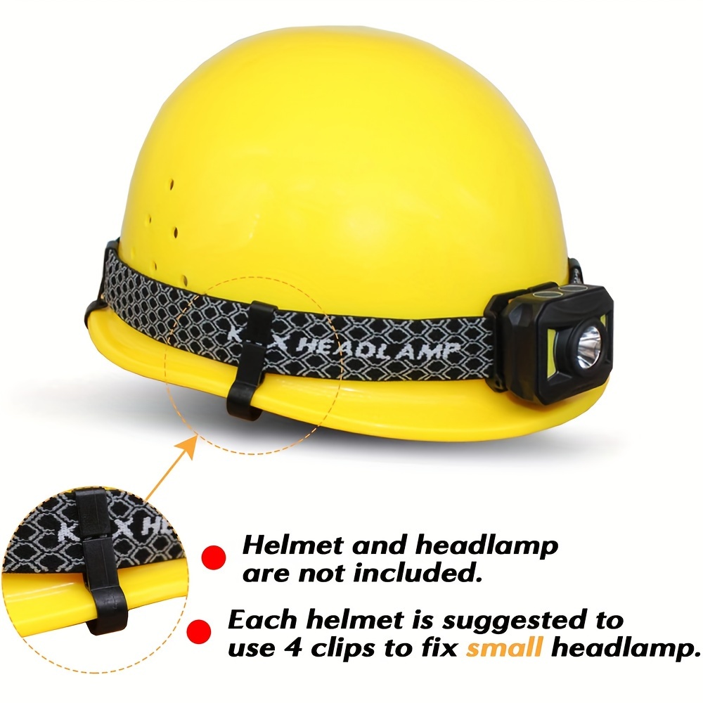 20 Pcs Helmet Clips for Headlamp Hook,Headlamp ,hard hat Light