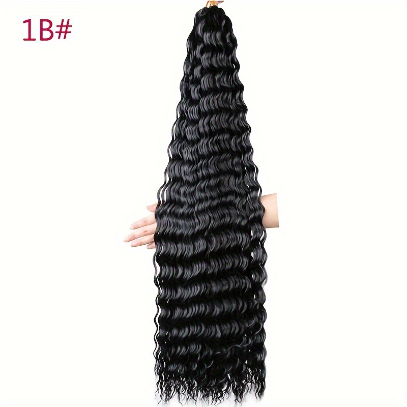 Deep Wave Twist Crochet Hair Extensions Ocean Wave Synthetic - Temu