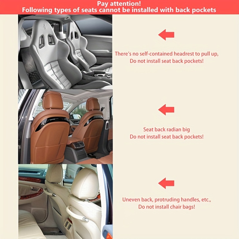 Car Seat Back Hanging Storage Bag Cartoon Design