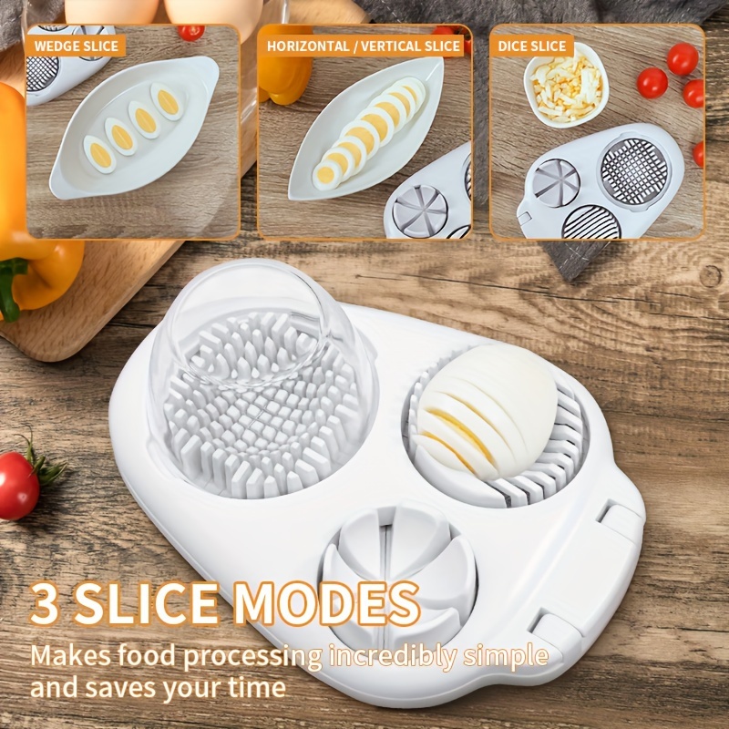 Egg Slicer for Hard Boiled Eggs Heavy Duty Fruit Egg Cutter with