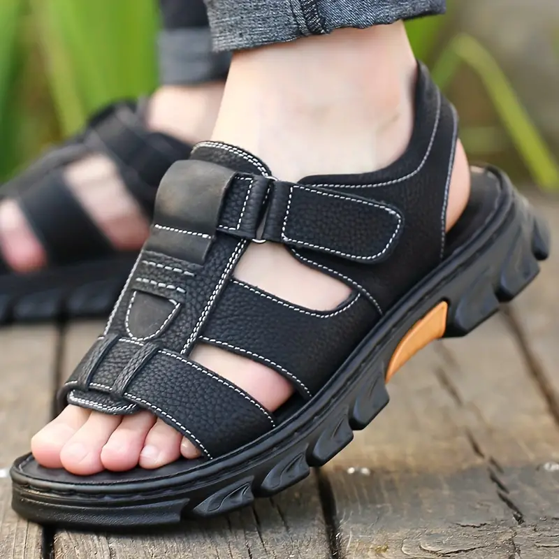 Men's Fashion Sandals, Casual Non Slip Shoes, Open Toe Shoes For Outdoor  Beach, Spring And Summer