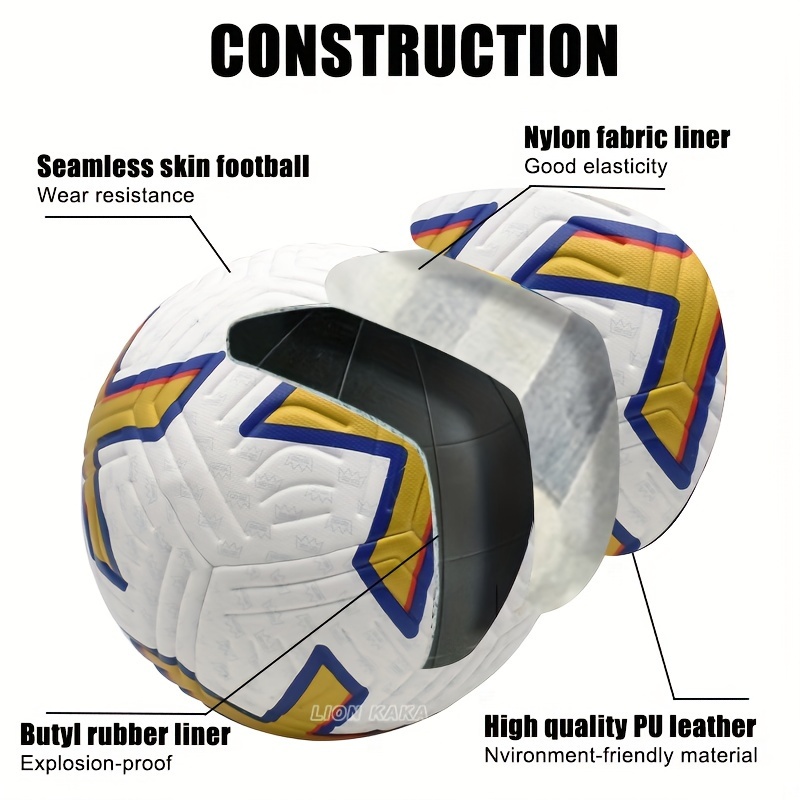 Professional Size 5 Pu Soccer Ball For Adults And Kids - Perfect For  Outdoor Competition, Training, And Entertainment - Temu