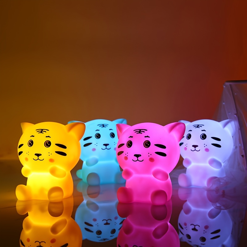 Luz Nocturna LED Para Niños, Lámpara De Noche LED Lindo Tigre