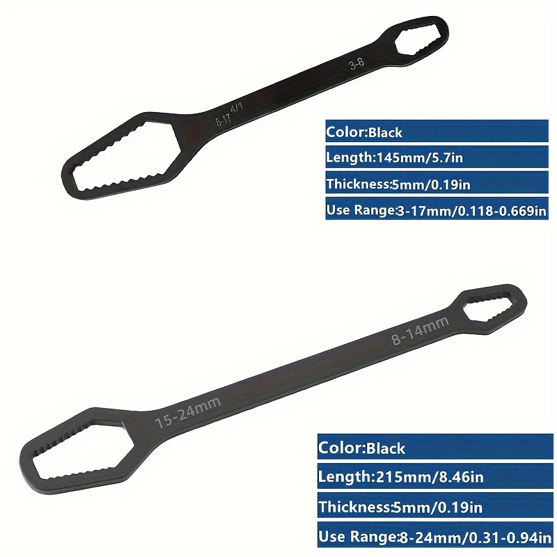 Universal Double Ended Wrench Self tightening Screw Nuts - Temu