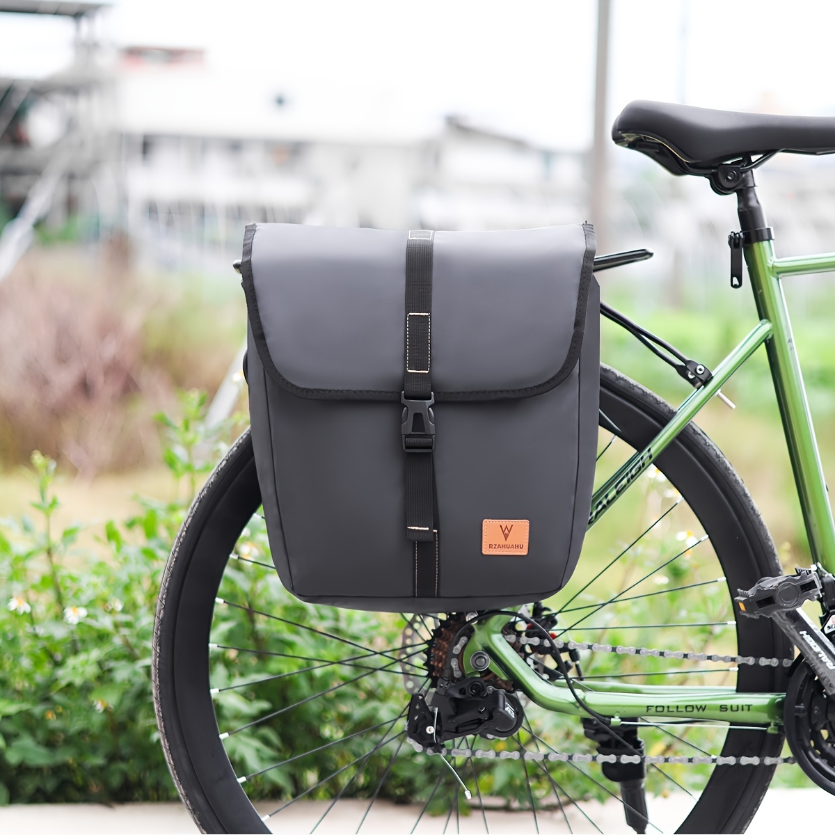 PELLOR Bolsa de bicicleta trasera para bicicleta, 70L, gran capacidad,  desmontable, para asiento trasero, bolsa de transporte de equipaje