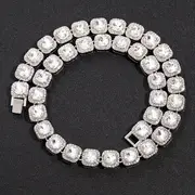 Hip Hop Full Faux Diamond Accessories Decorative Cuban Chain - Temu ...