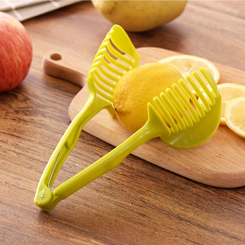 1pc Green Lemon Slicer, Lime Slicer, Tomato & Fruit Slicing Tool