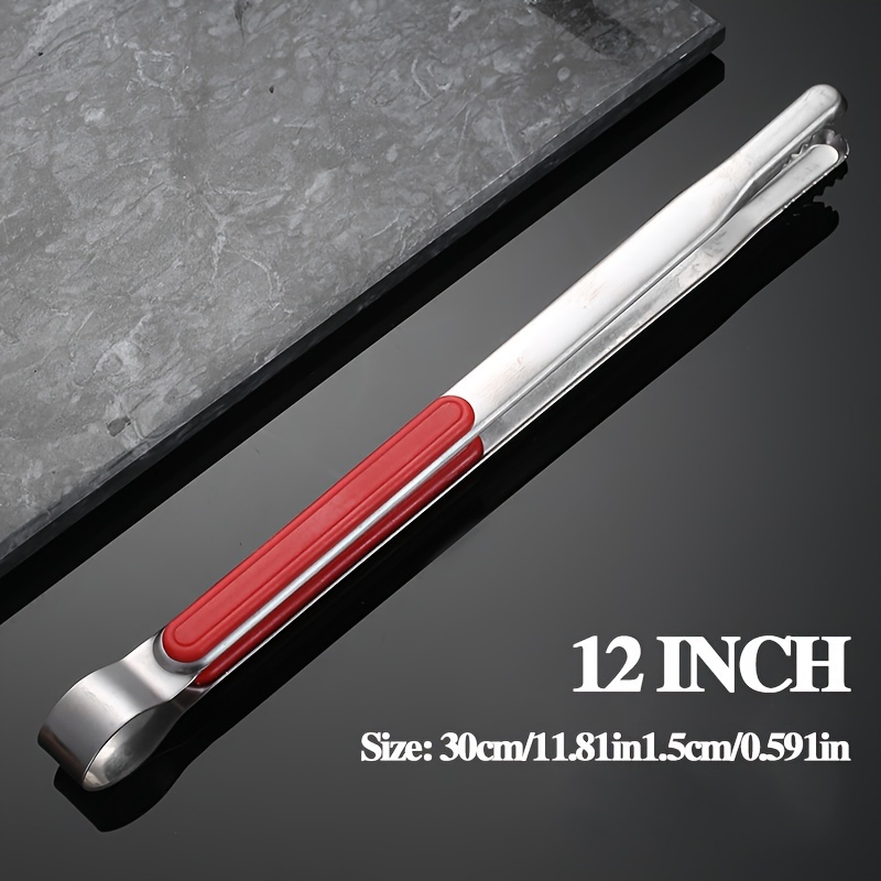 TEMU 1pc, Serving Tongs, Food Tongs, Barbecue Tongs, Stainless Steel Fruit Tongs, Bread Tongs, Steak Tongs, Salad Tongs, Dessert Tongs For Buffet,