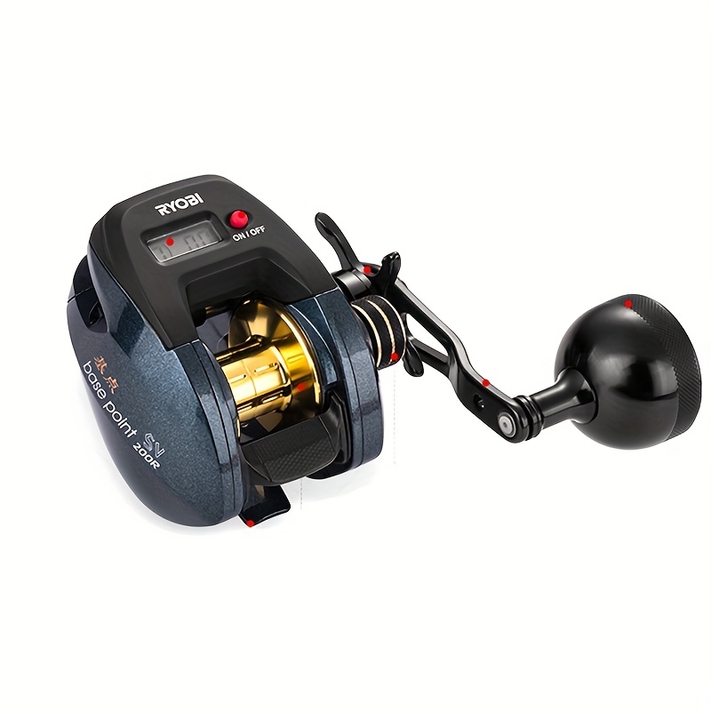 Stainless Steel Electronic Baitcasting Reel With Led - Temu