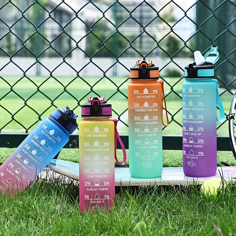 Stay Hydrated On the go: Gradient Color Motivational Sports - Temu