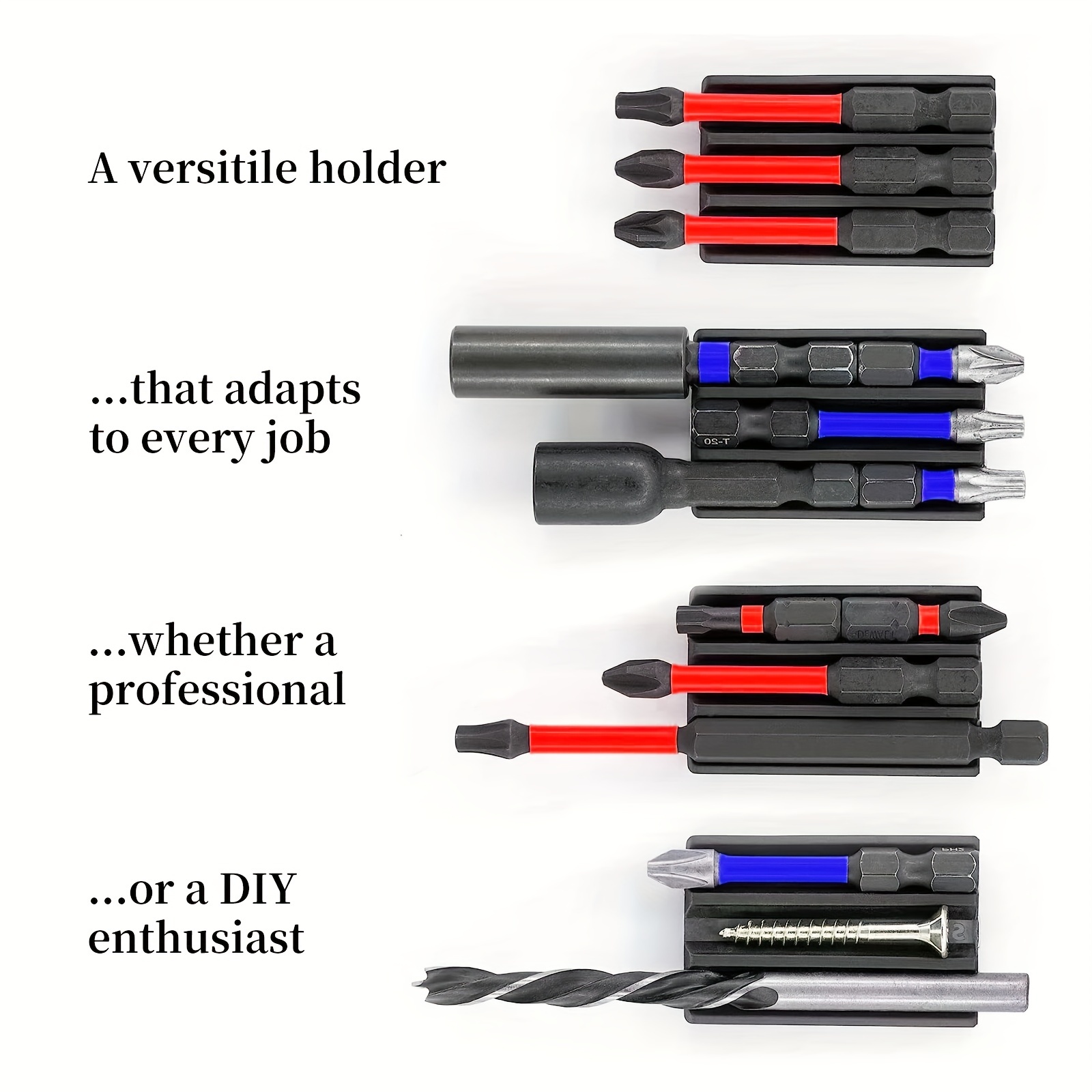 Magnetic Bit Holder Screwdriver Bits Holder with Adhesive Drill