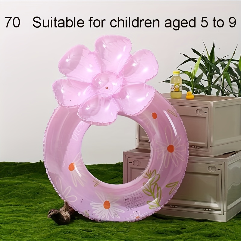 Baby Swim Ring with Daisy Decor Pool Floats Supplies Inflatable Water Play  Equipment for Child Adult