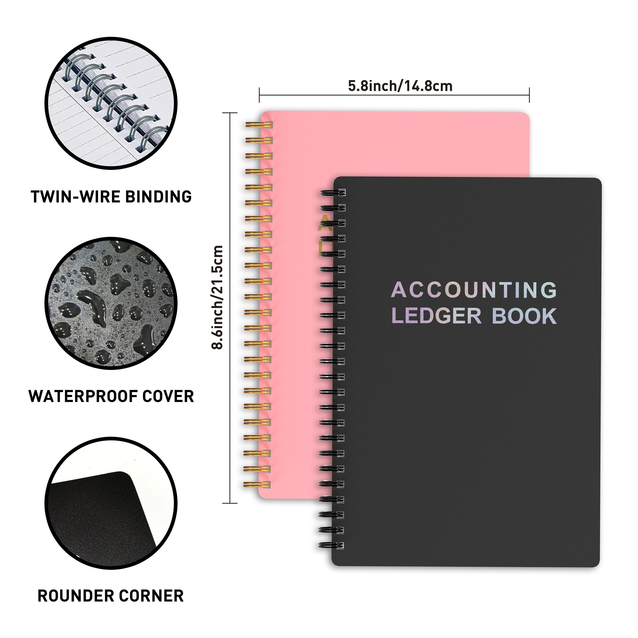 Libro de contabilidad: Cuaderno de contabilidad ingresos y gastos, Libro  Mayor Simple / Libro de caja Cuentas Diario de contabilidad para pequeñas