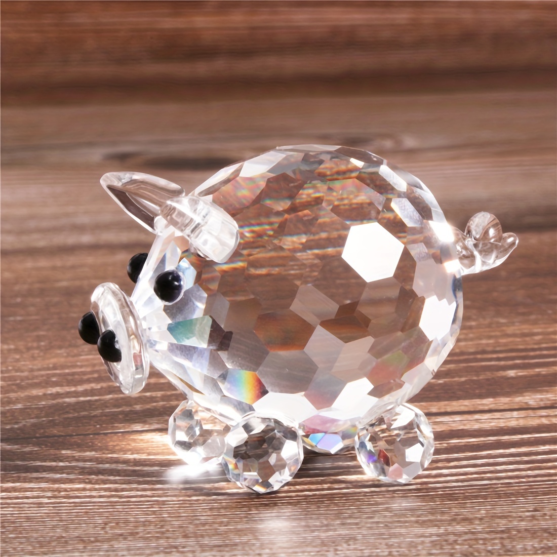 Crystal Pig Mini Statue, Home Desktop Decoration