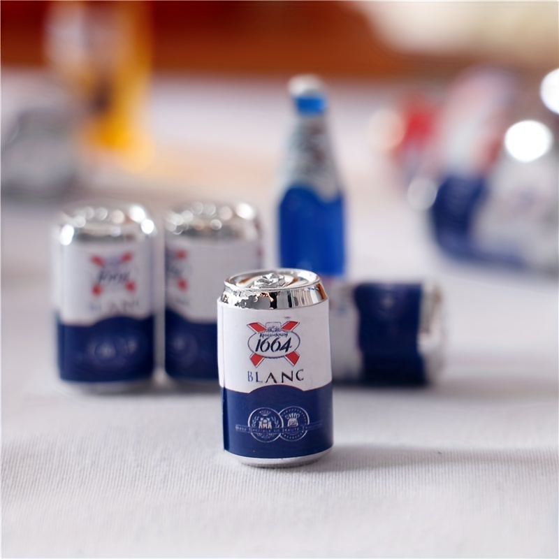 5pcs 1:12 Dollhouse Mini Soda Beer Can Easy Pull Can DIY Food