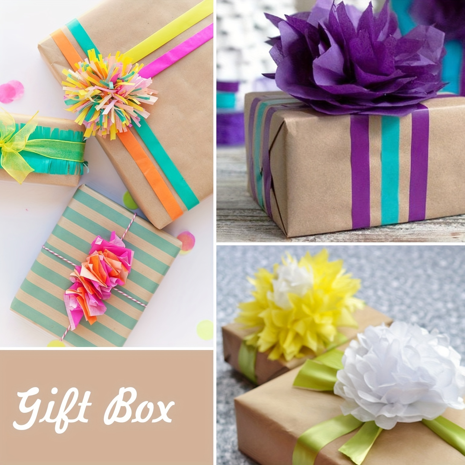 Colorful Tissue Paper Wrapping / Gift Paper Tissue in Packaging