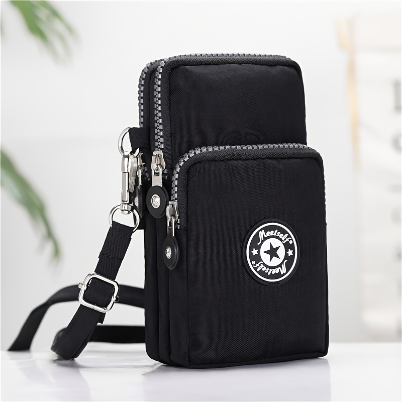 nylon crossbody bag with coin purse