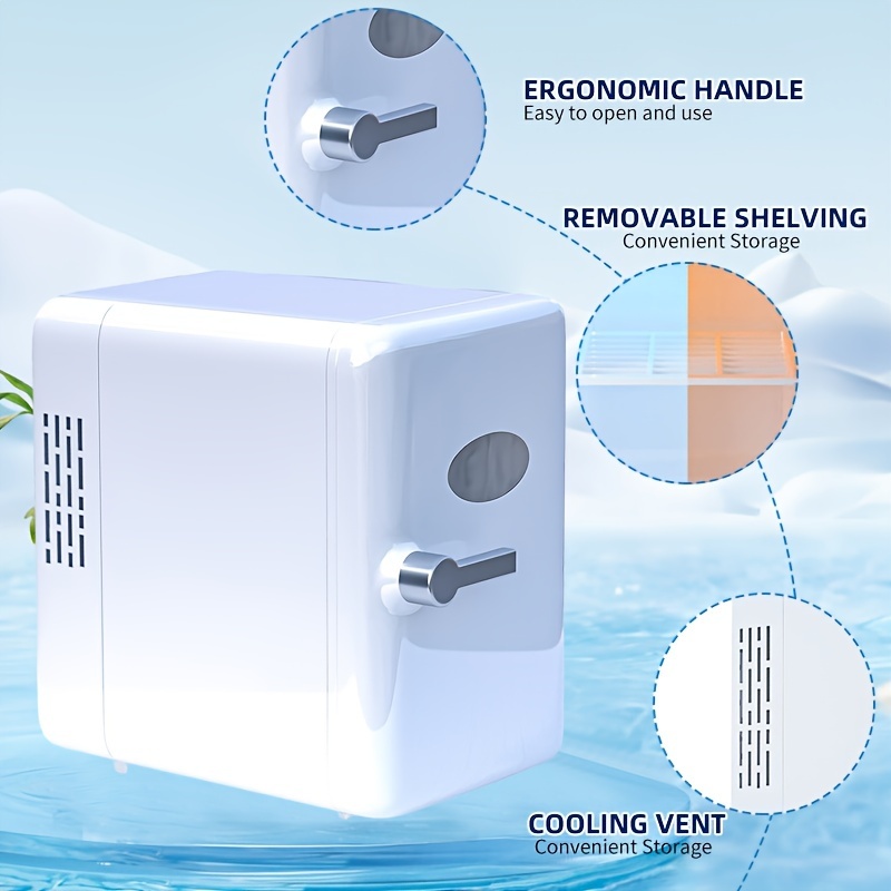 Portable Mini Fridge /6 Can Cooler Warmer Perfect For - Temu