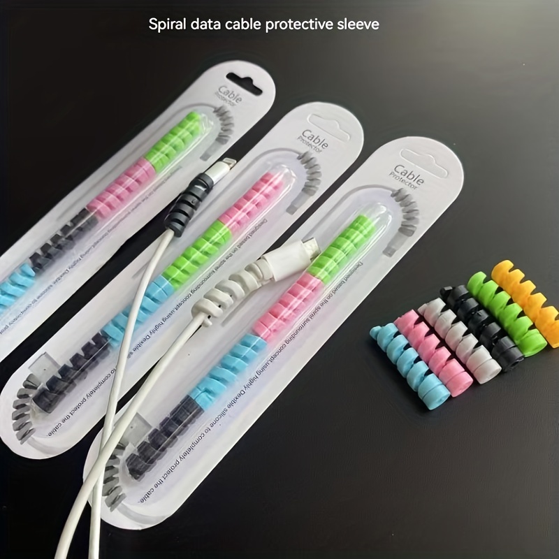 14PCS Protector Tube Saver Cover Set For iPhone Charger Cable USB Cord  Universal