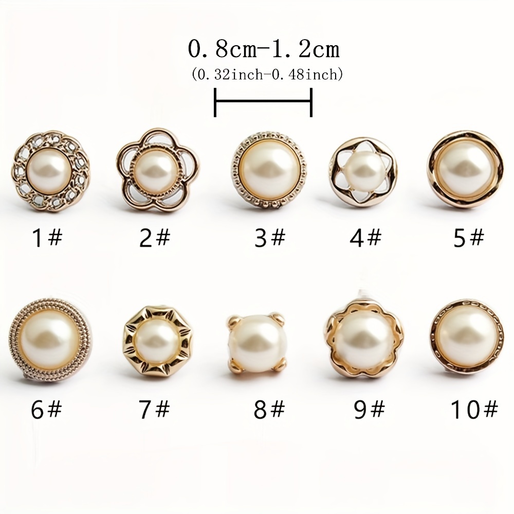 Round Sewing Pearl Buttons Mushroom Buttons For Clothing - Temu