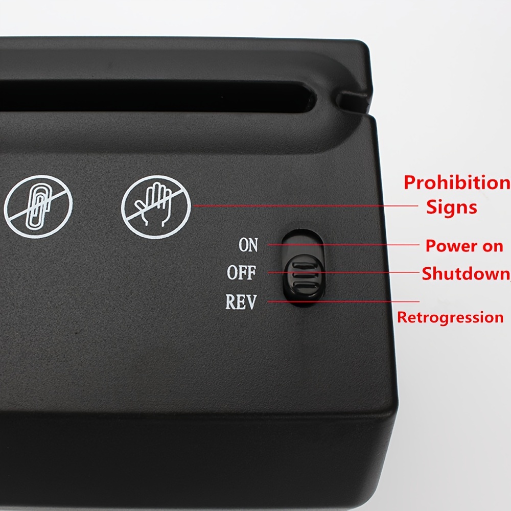 Portable Electric Shredder usb Battery powered Dual use A6 - Temu