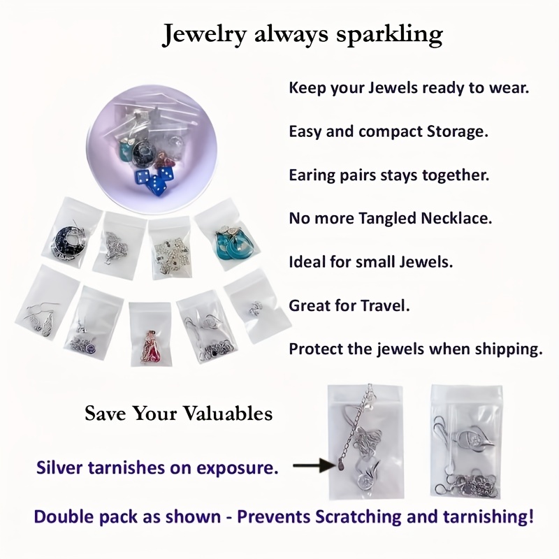Small Plastic Bags Perfect For Jewelry Earrings Pills Food - Temu