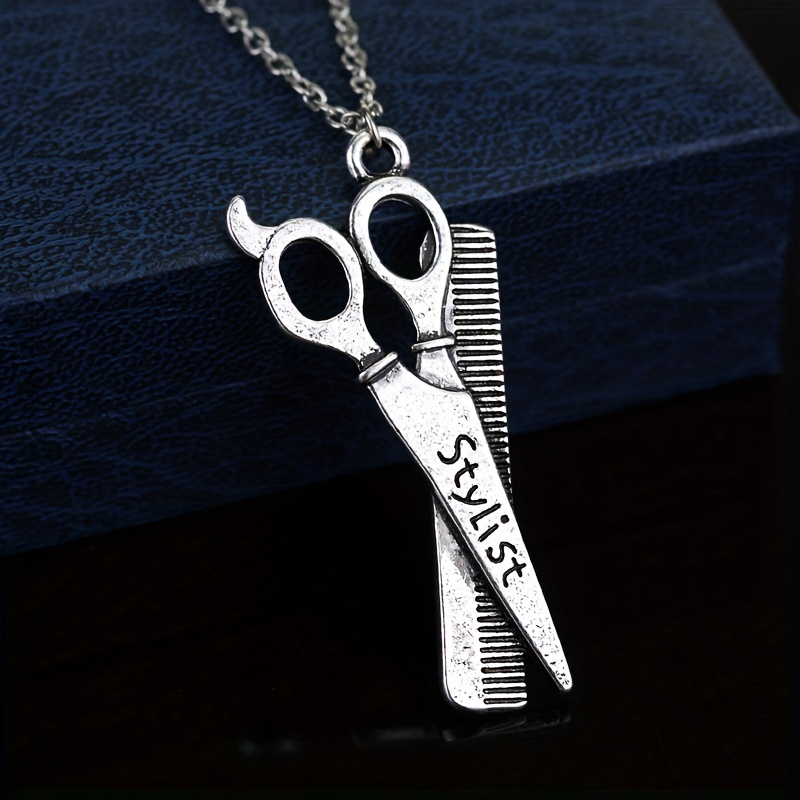 Silver Scissors Necklace, Sterling Silver Scissors Necklace, Scissor Necklace, Cosmetologist Gift , Sewing Gift, Gift for Hair Stylist