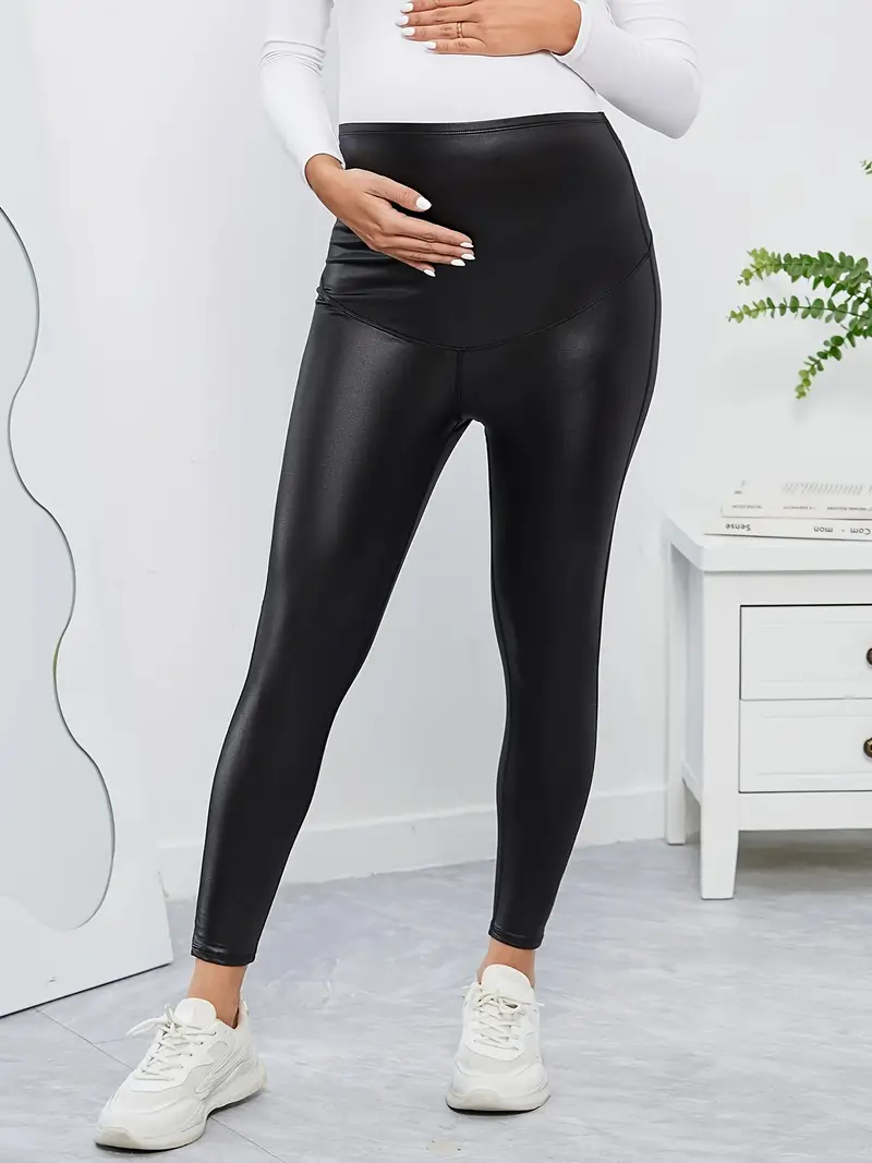 Comfy Stretchy High Waist Tummy Support Maternity Pants - Temu