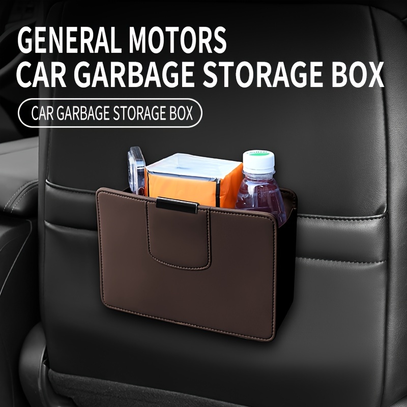 Mini poubelle Portable suspendue pour voiture, corbeille avec couvercle, pour  voiture, bureau, maison, accessoires de stockage automobile