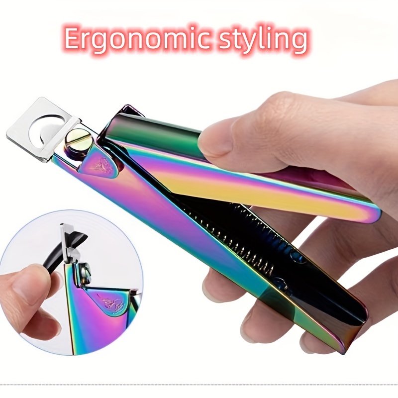 Nail Clipper Toenail Cutter Nail Enhancement Flat Cut Titanium French  U-shaped Shear Stainless Steel False Nail Clipper Nail Extension Clip  Manicure Pedicure Tool - Temu