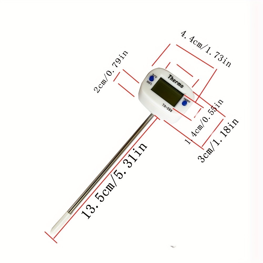 1pc 14cm High Precision Stainless Steel Coffee Thermometer For