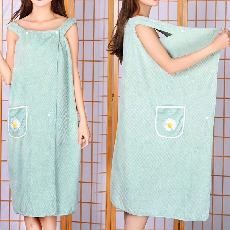 Wearable Bath Towel Unisex Bath Skirt For Adults Soft And - Temu