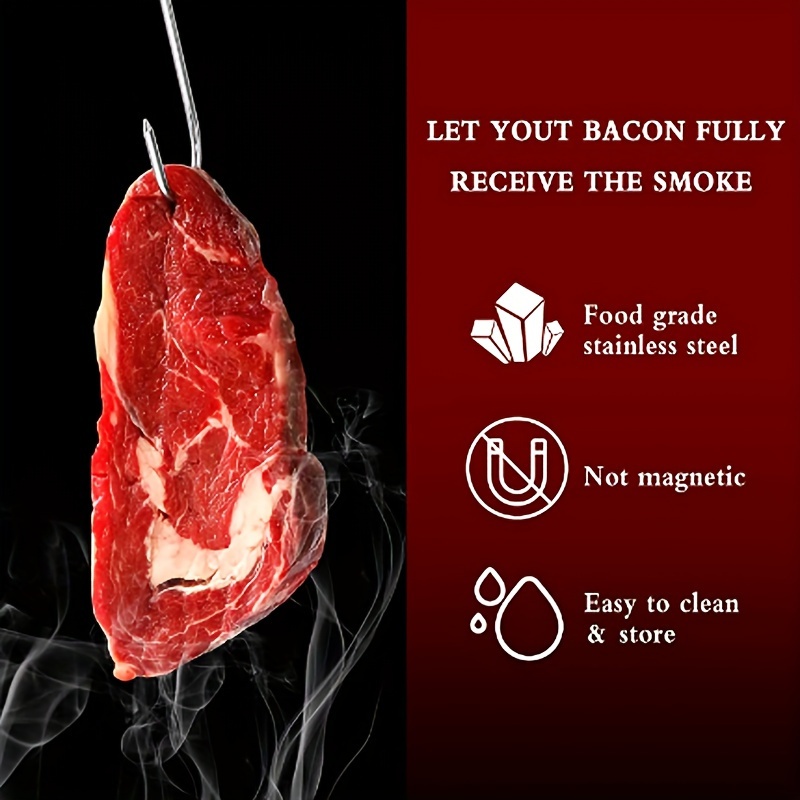 10Pcs/Set Smoking Hooks Practical Meat Processing Butcher Hook Efficient  S-Shaped Hooks
