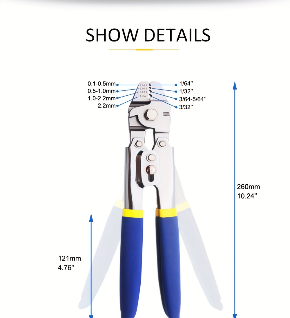 1 Set Wire Rope Crimping Fishing Swaging Tool, Cable Crimps Up To 2.2mm,  Aluminum Tube Double Barrel Ferrule Loop Sleeve - Temu