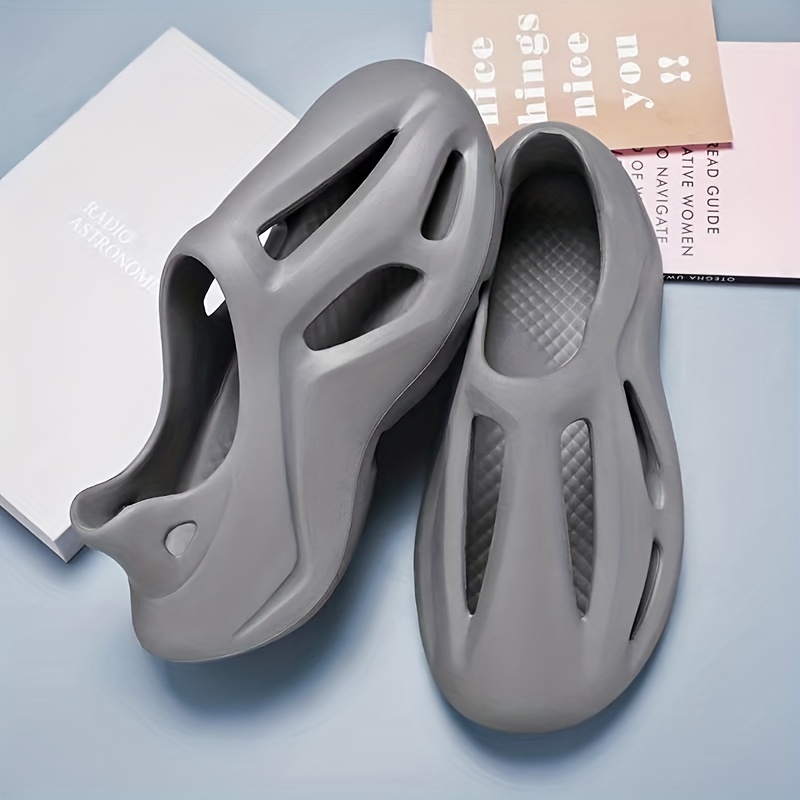 Mens Foam Runner Shoes Eva Sandals Slip On Quick Dry Shoes For