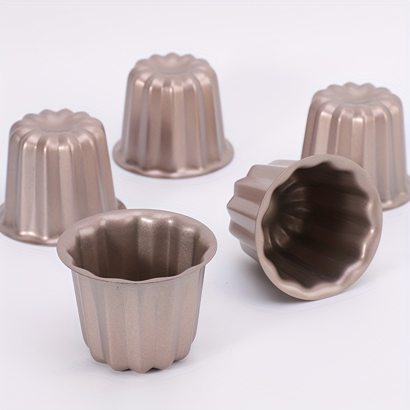 Moldes de Canele antiadherentes para hornear Cupcakes, 6Cavities molde para  hornear horno